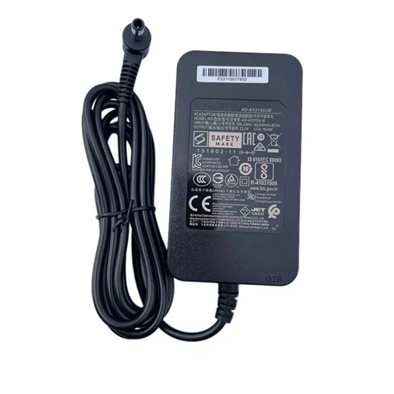 Cargador Adaptador de Corriente AC AD-A12150LW para Teclado de Piano Casio AP-220 AP-260 PX-150 PX-160 PX-358 PX-360, Fuente de Alimentación AD-A12150