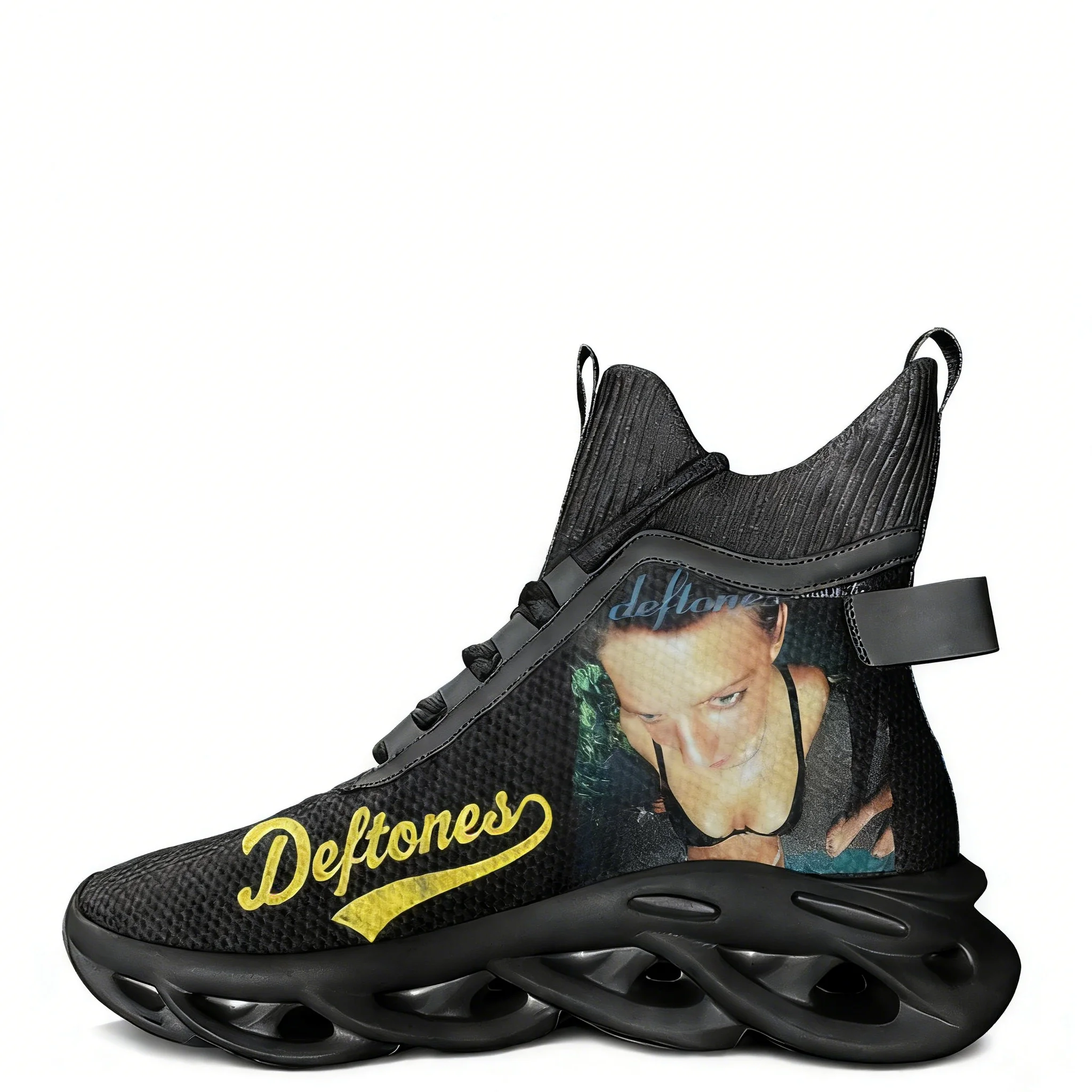 

Кроссовки Deftones Metal Rock Band High Top Flats для мужчин и женщин, спортивная обувь для походов и путешествий, беговая обувь, обувь на заказ