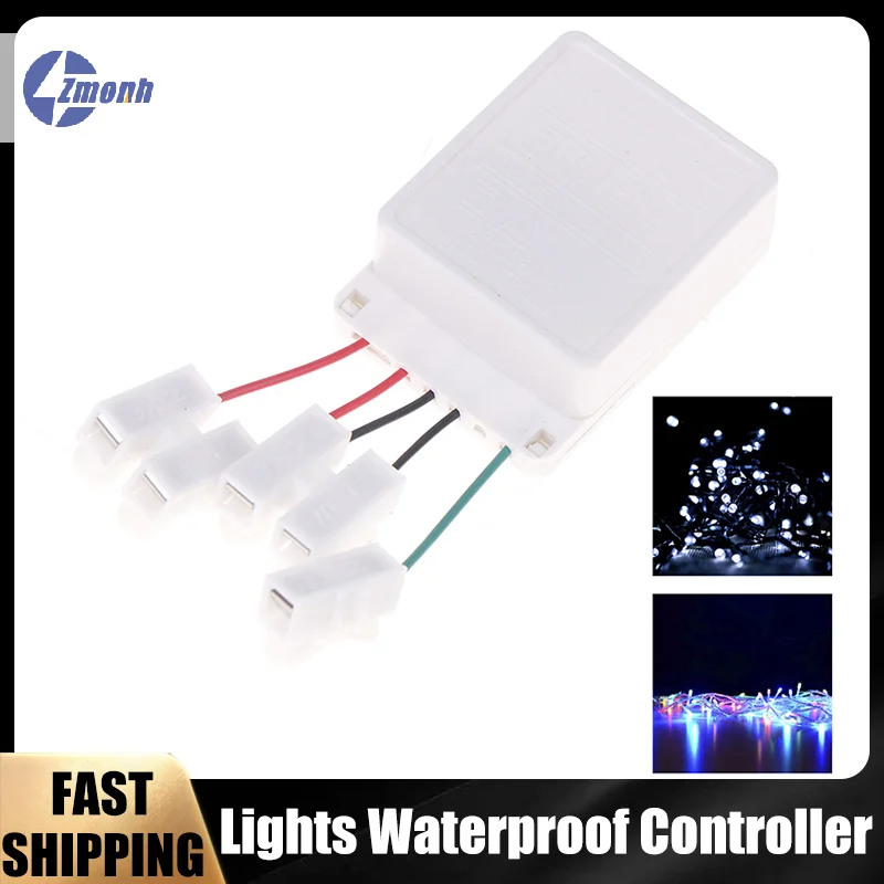 

LED String 8 Function Modes Lights Twinkle CE-04 Dimmer Flexible Strip Ribbon Lighting Replica Switch Adjustable Knob Controller