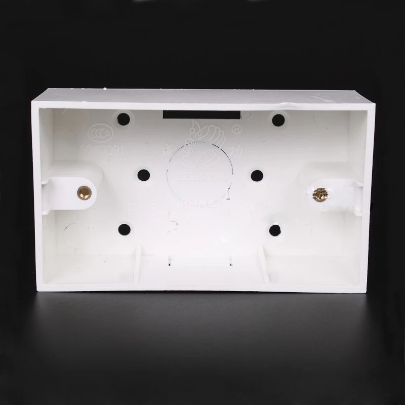 118/120 Type PVC Flame Retardant Junction Boxes Wiring Bottom Box For Universal Switch Socket Outlet Surface-mounted - Image 2
