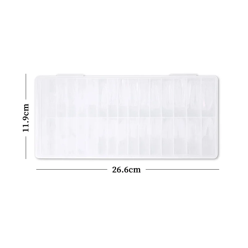 180 Uds sándwich doble forma de uña molde acrílico extensiones de uñas postizas moldes fácil desmoldar claro Natural uñas postizas puntas herramienta de salón