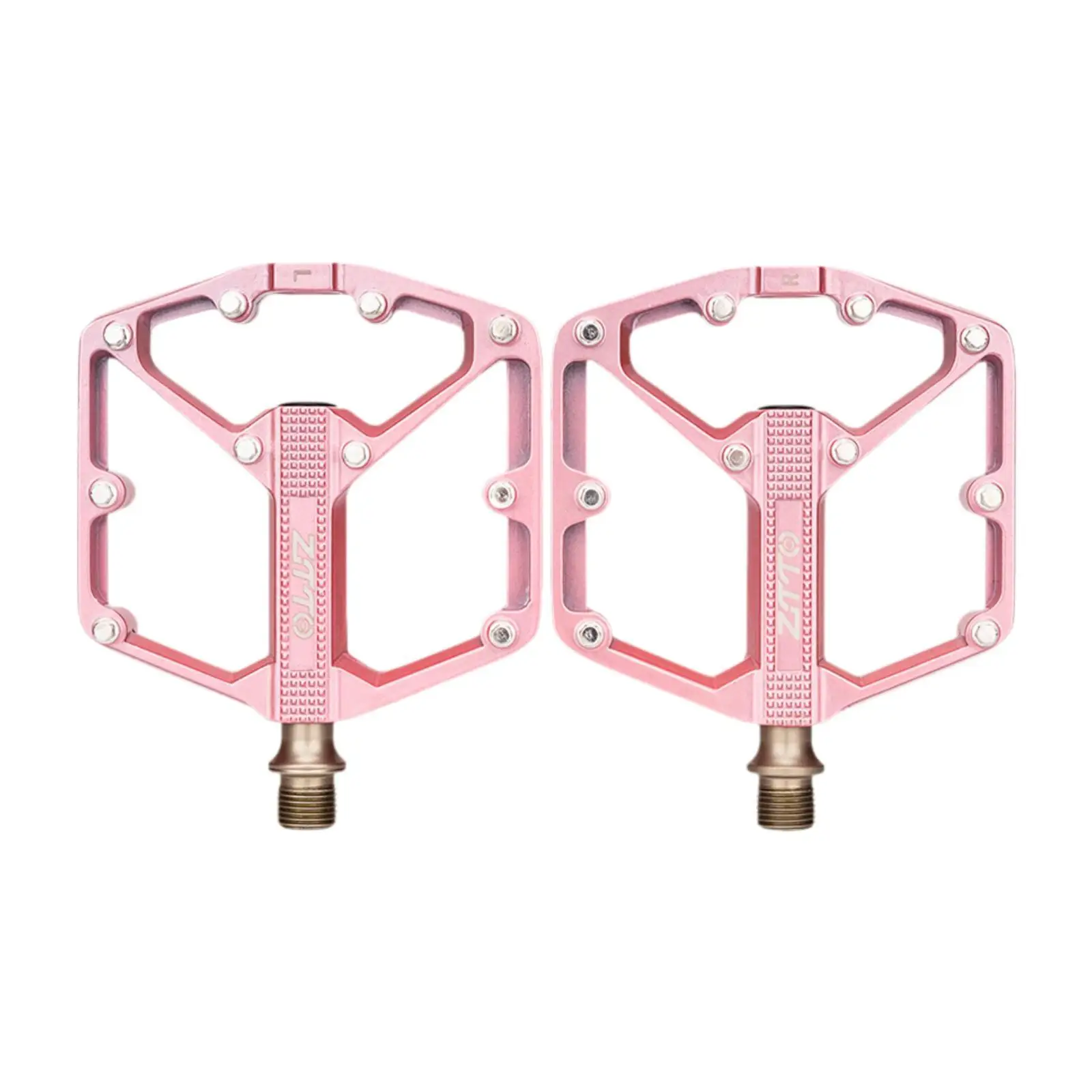 Mountain Bike Pedals Pink Anti Skid Replacement High Performance Flat Pedals