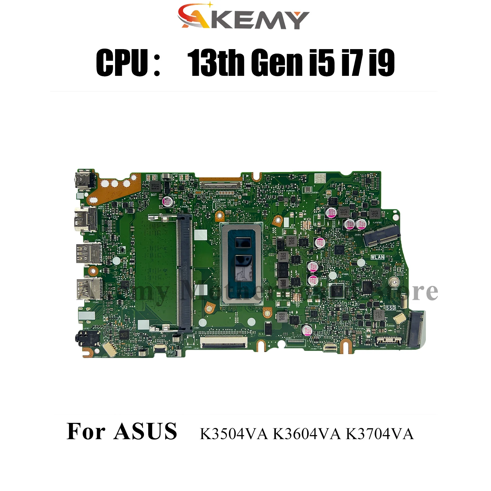 

X1505VA Материнская плата для ноутбука ASUS VivoBook K3604VA K3604ZA X1505VA K3504VA X1505V K3704VA K3504ZA Материнская плата 13-го поколения i5 i7 i9