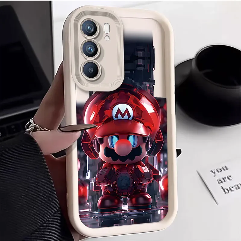 The Game Characters Mario Silicone Case for Samsung Galaxy A55 A35 A25 A15 A05 A05S A24 A13 A23 A12 A22 A32 A52 A52S A72 A11