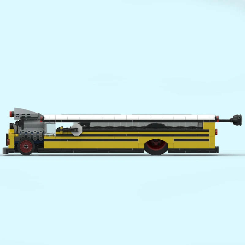 393pcs MOC Promod School Bus - "Education Express" - 8 Stud Wide City Champions Model Building Blocks Christmas Gift Toy Brick
