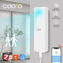 ZigBee-Sensor de Pressão Humana, Detecção de Radar MmWave, Micro Sensor de Movimento para Automação Residencial e Sistema de Alarme, Tuya Smart Life