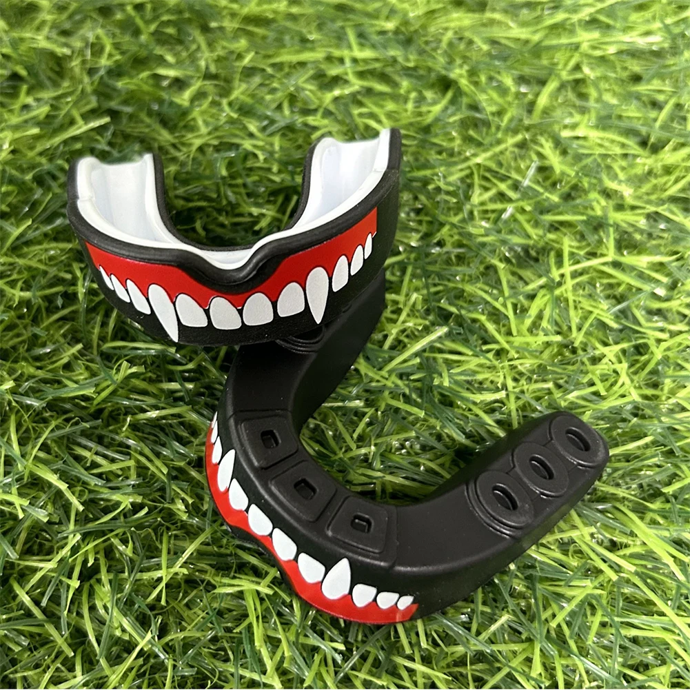 Sports Mouth Guard Sports Mouthpiece Protective Boxing Tooth Guard Shock Absorbing EVA Gum Shield for Men Women