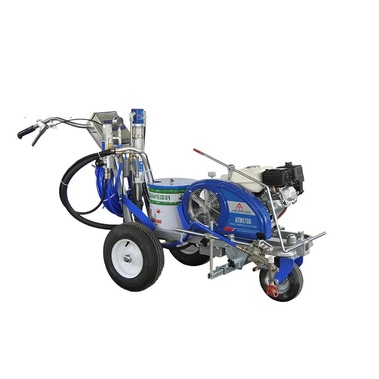 low price 5.5HP gasoline engine small construction road Cold paint road marking machine