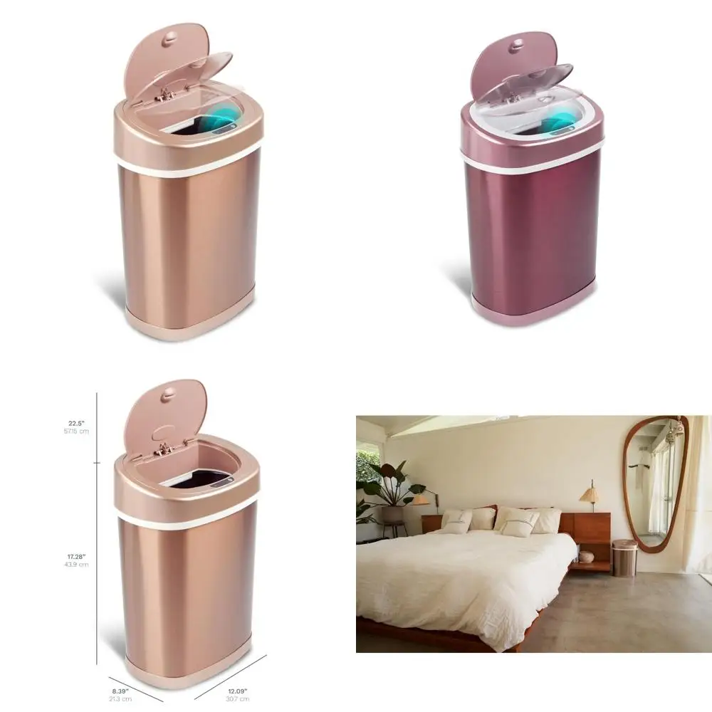 

4-галлонный водонепроницаемый умный мусорный бак с датчиком движения для домашнего и офисного использования