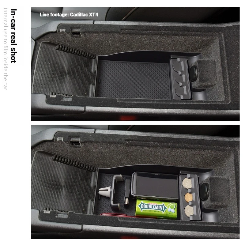 Suitable for Cadillac XT4 interior center armrest box storage box XT4 additional compartment storage box