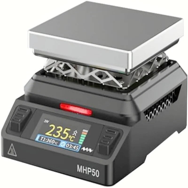 

Mini DIY hot plate preheater 50 * 50mm heating constant temperature heating table 350 ℃ intelligent heating station