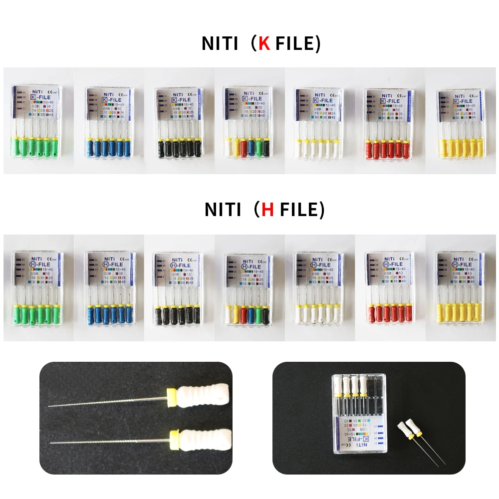 

1 Box 5Pcs Dental NITI K files/H files 21mm 25mm Endodontic Root Canal Hand Use File