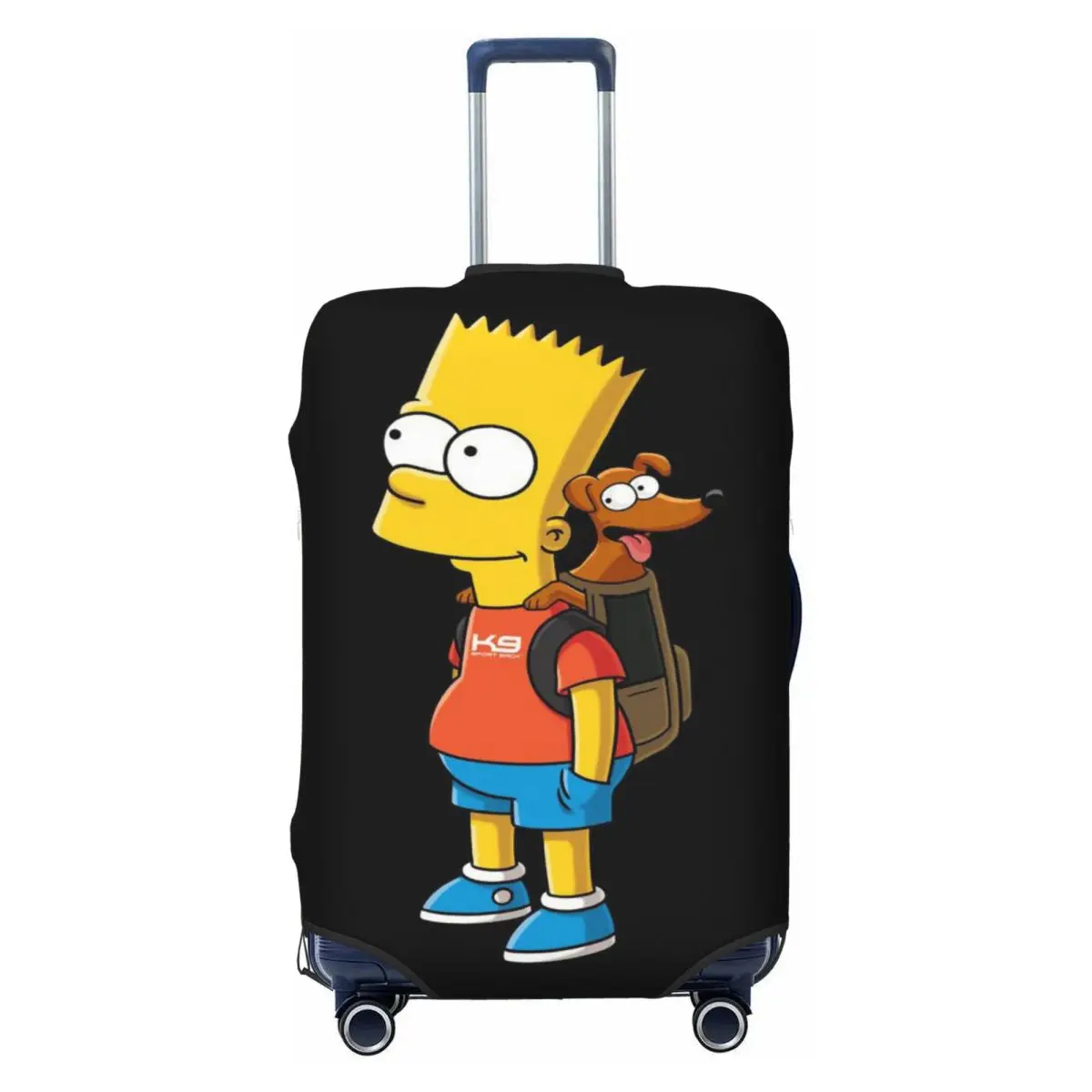 

Custom Simpsons Cartoon Travel Luggage Cover Washable Suitcase Cover Protector Fit 18-32 Inch