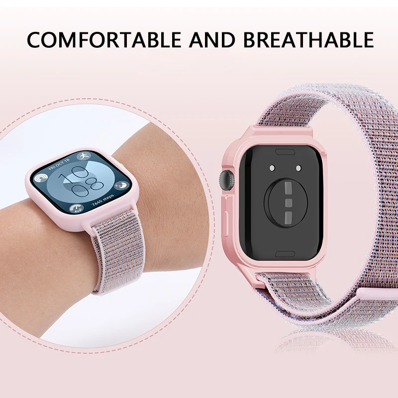 화웨이 워치 핏 3 스트랩 액세서리 케이스, 나일론 루프 교체 벨트, 손목 밴드, 스포츠 팔찌, 화웨이 워치 핏 3 커버