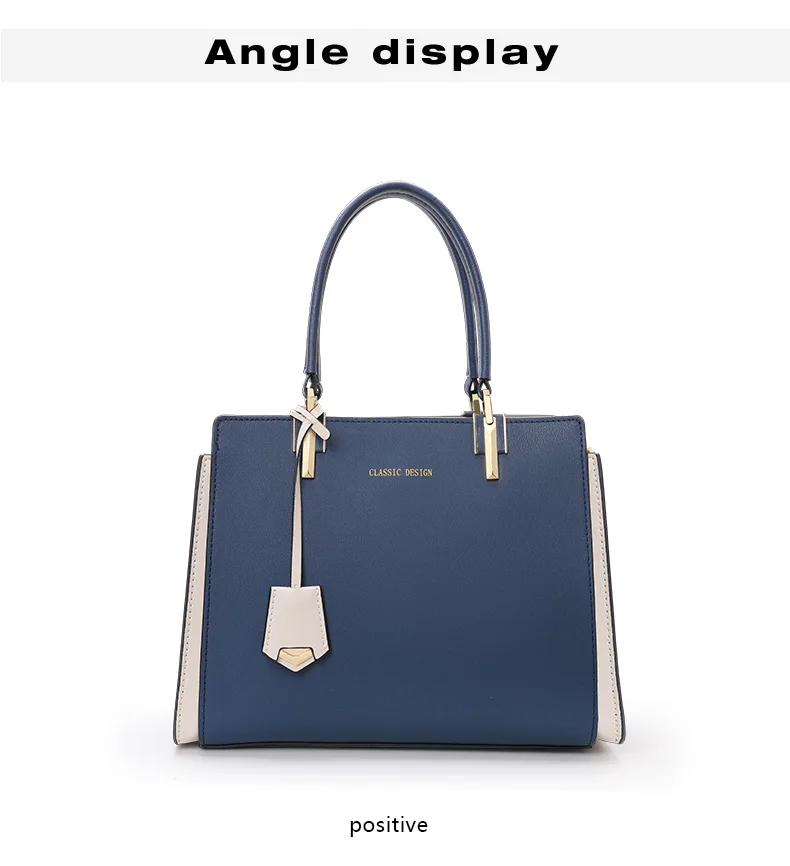 Aidrani Echtleder-Tragetasche für Damen, hochwertige Schultertasche mit großem Fassungsvermögen, blaue Muttertasche – Detail 7