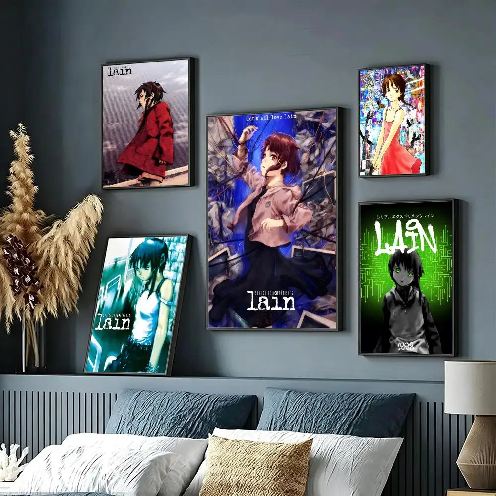 anime Serial Experiments Lain Poster HD Poster Sophisticated Modern Aesthetic Wall Art For Living Room Bedroom Office Cafe Decor