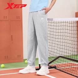 Xtep Knitted Trousers For Men And Women 2024 Spring Sweat-Absorbing Unisex Sweatpants Comfortable  Outdoor Bottoms 976127630521