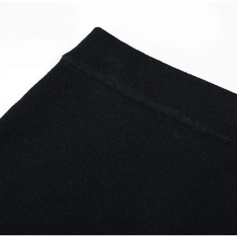 High Quality Knitted Wrap around  Skirt Slimming Stylish Spring Autumn New Fashion Ladies mid Waist Body Shape Enhancing