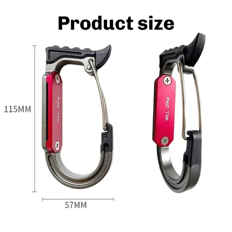 تسلق الصخور تسخير كليب أربوريست الغابات أداة تسلق الجبال Quickdraw حلقة تسلق الرف على ارتفاعات عالية العمل الإنقاذ QR هوك