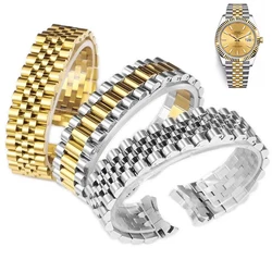 Watch Band For Rolex DATEJUST DAY-DATE OYSTERPERTUAL DATE 904 Stainless Steel Watch Accessories Strap 17mm 20mm Watch Bracelet
