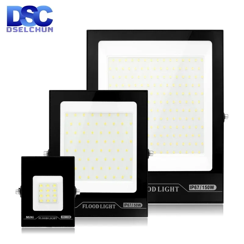 

Led Flood Light 10W 20W 30W 50W 100W 150W Reflector Led IP67 Waterproof Floodlight Outdoor Spotlight Lighting Street Garden Lamp