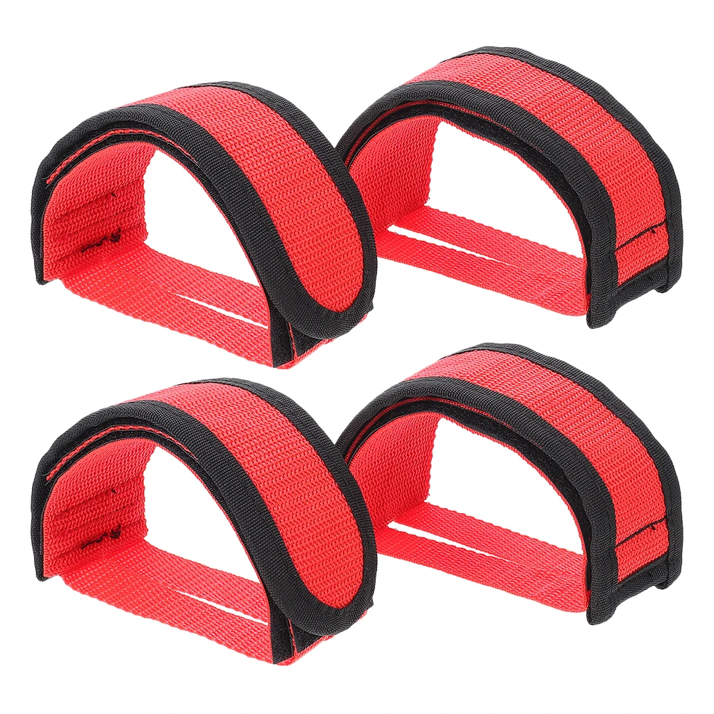 

2 Pair Bicycle Foot Covers Ultralight Strong Straps Kids Pedals Elasticity Tricycle Nylon Antislip Breathable
