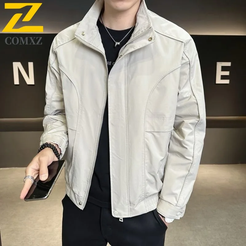 

Men's Vintage Baseball Biker Jacket Washed PU Leather Coat Notch Lapel Windproof Loose Fit New Streetwear Motorcycle Outerwear