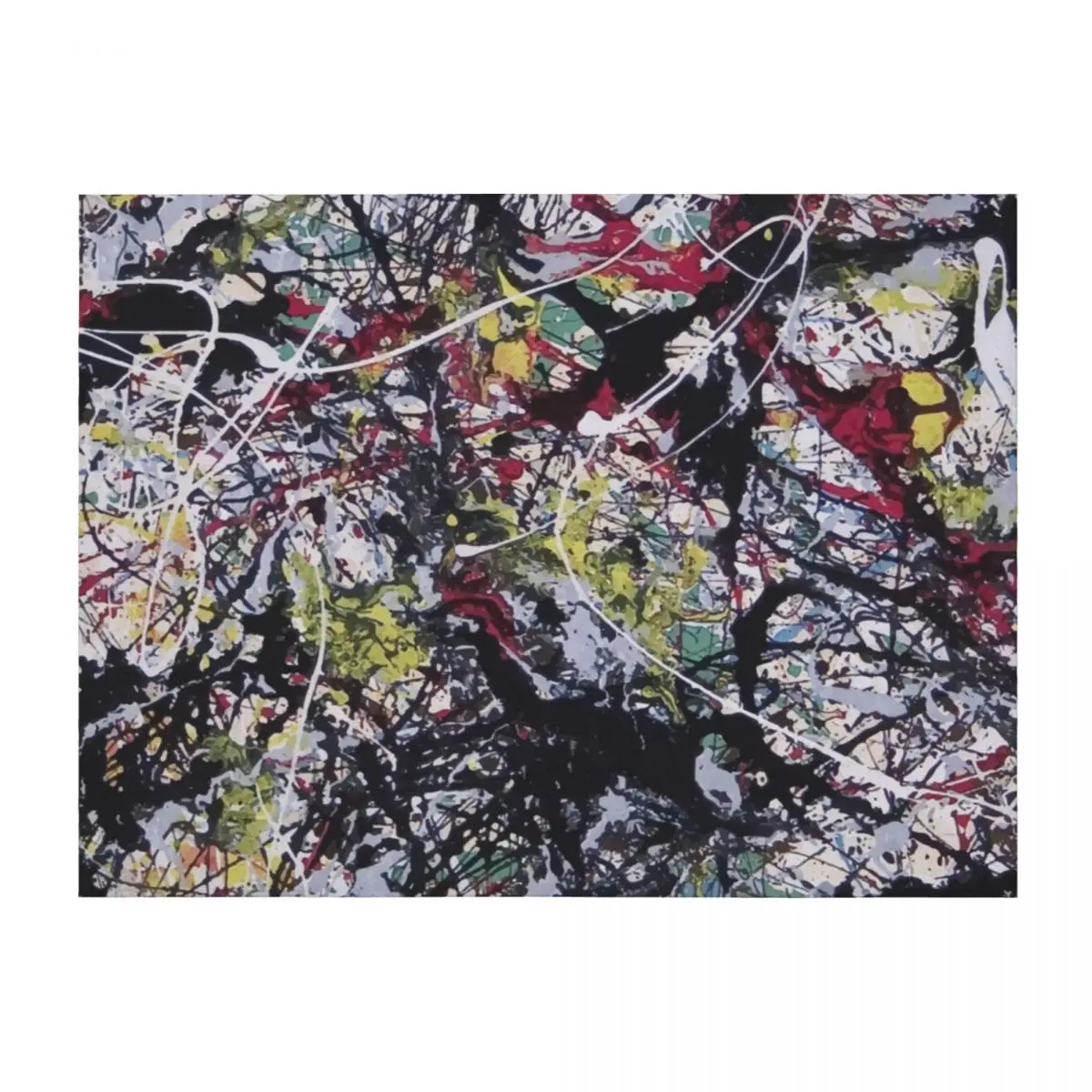 

J.Pollock style art digitally vectorised Throw Blanket Luxury Brand Nap Personalized Gift Thins Blankets