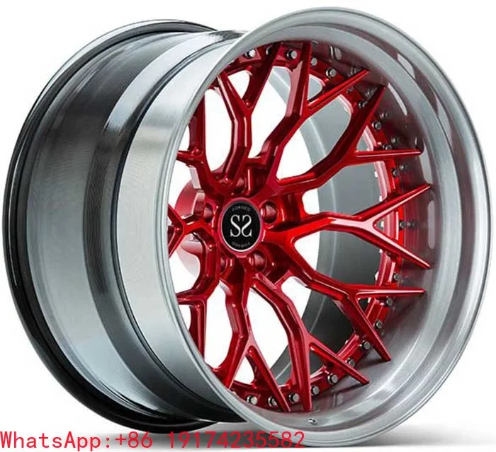 

Best Price Custom 20 Inch Staggered 3-PC Rims , Made of 6061-T 6 Aluminum Alloy ,For Lamborghini Aventador 5x120
