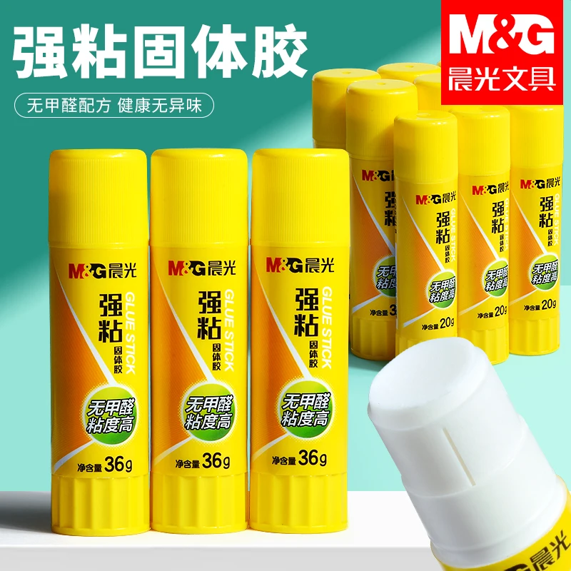 

M&G Solid Glue Sticks, Formaldehyde-Free, High Viscosity Solid Glue Sticks, 8 g/20 g/36 g Suitable for student crafts and office