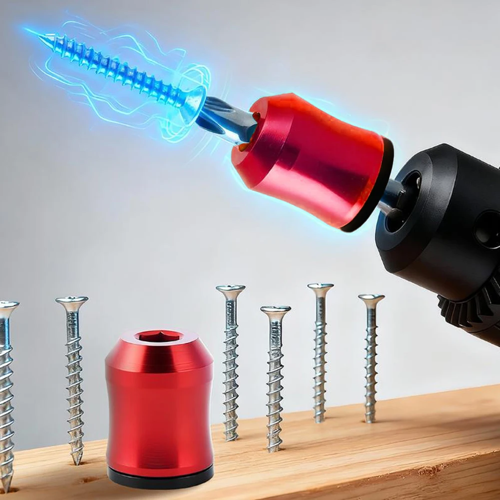 Magnetizer For Ring Compatible with 6 35mm Diameter Screwdriver Bits to Increase Magnetic Strength and Help Hold Screws Firmly