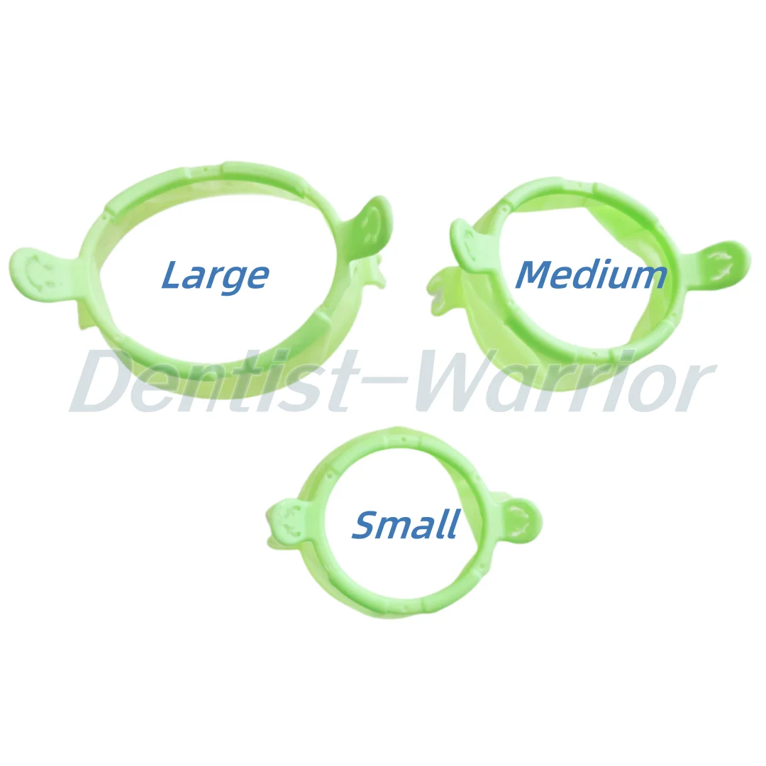 2~50Pcs Dental Mouth Opener Lip Cheek Retractor Fixable Saliva Tube Holder Smile Face S/M/L Green/White