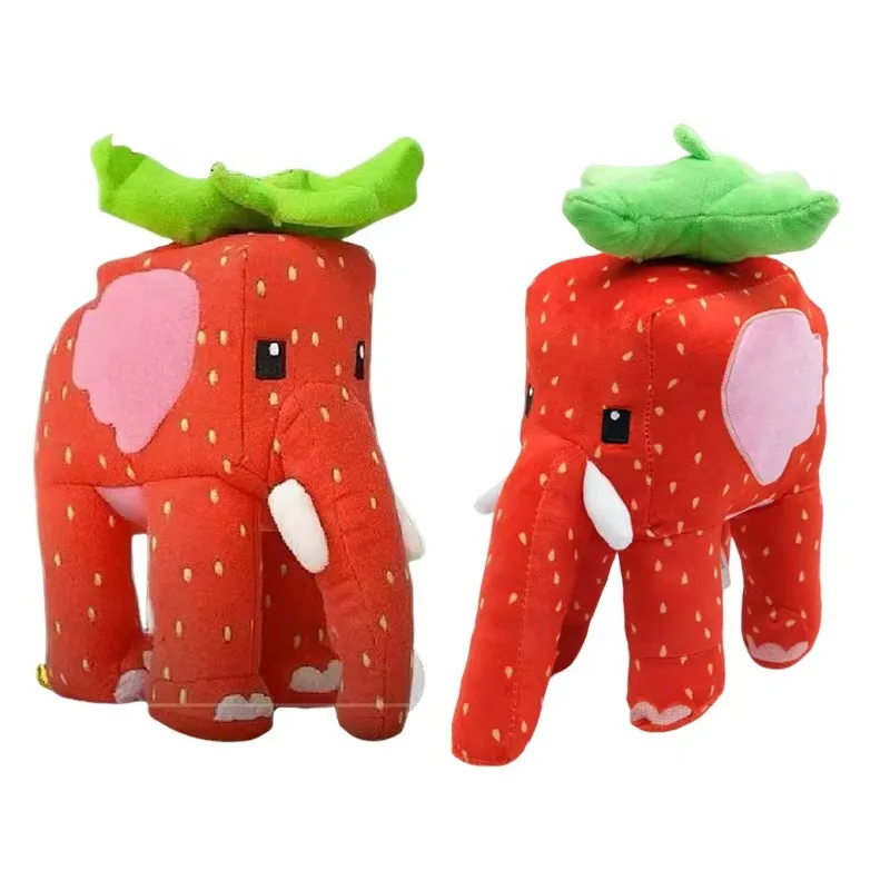 Steel Brainrot game peripheral toys plush toys cartoon cute soft plush toys strawberry elephant king monkey children's gift