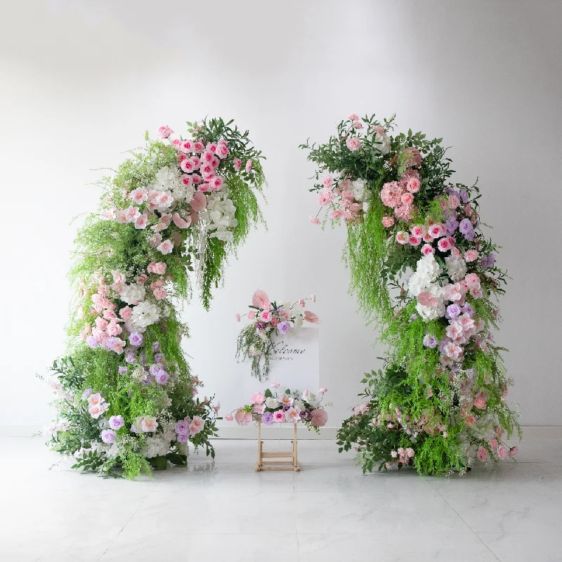 

Wedding decoration floral arrangements, artificial flowers, handmade floral arrangements, simulated floral designs