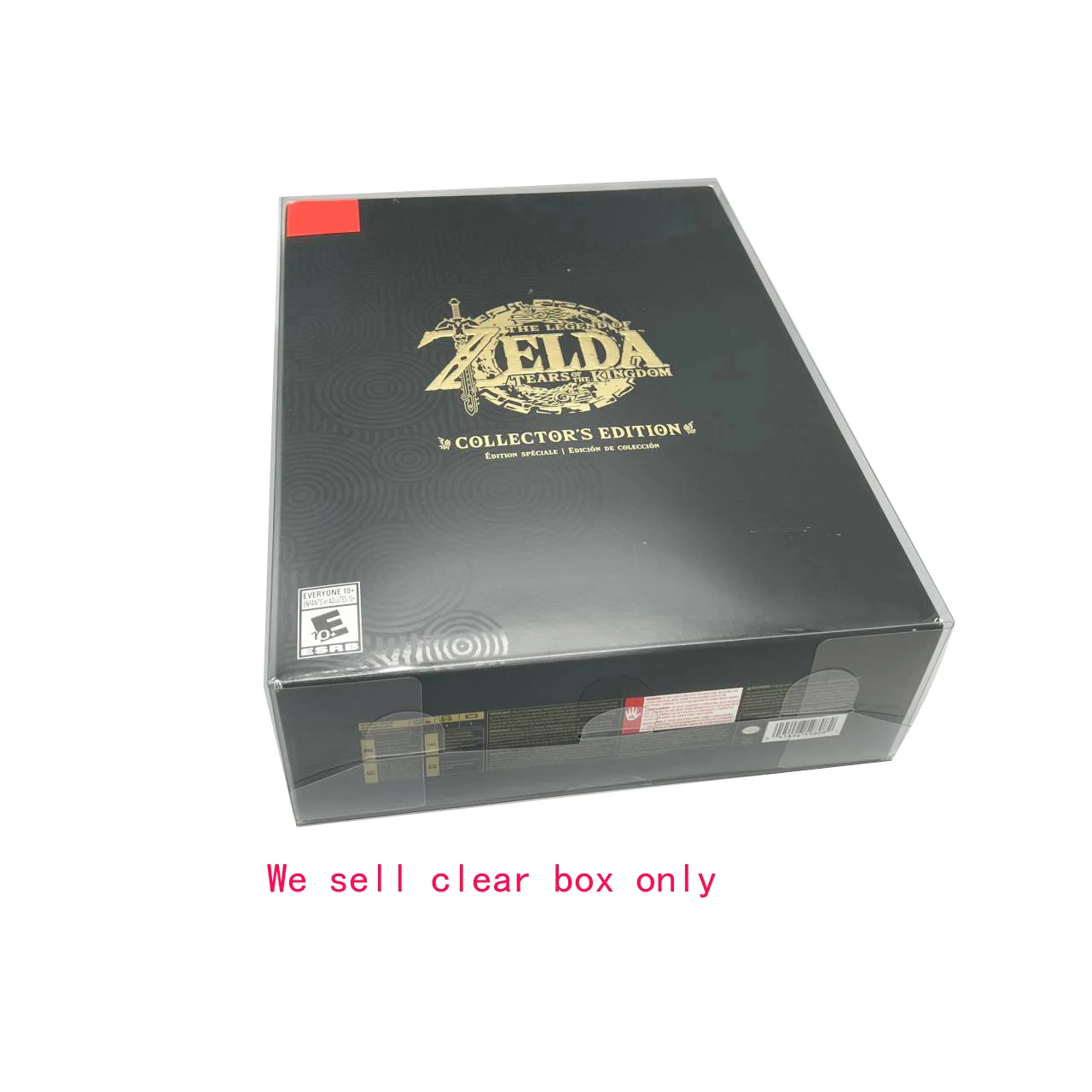 Transparent PET Cover Box For Switch NS for The Legend of Zeldaa Tears of Kingdom Collector's Edition Version Game Storage