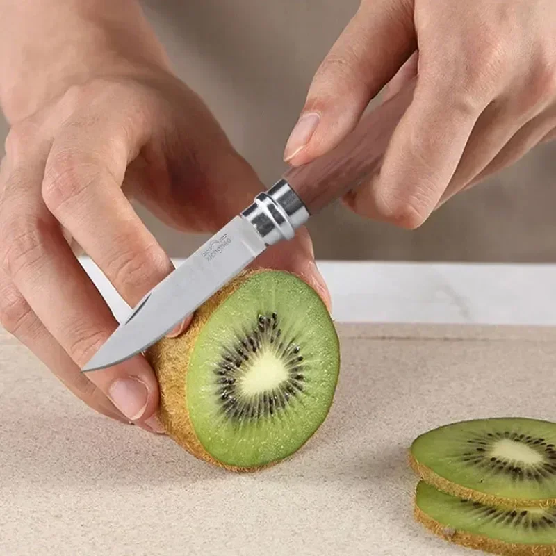 Folding Knife Portable Pocket Plastic Handle Stainless Steel Blade Cutting Tool