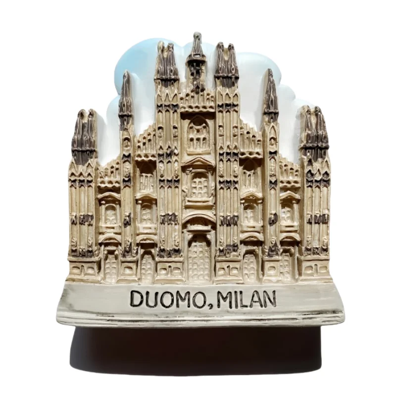 ميلانو، إيطاليا، ثلاثية الأبعاد الإبداعية، العمارة الكنيسة، الهدايا التذكارية السياحية، اللوحات المصنوعة يدوياً، الملصقات المغناطيسية الزخرفية