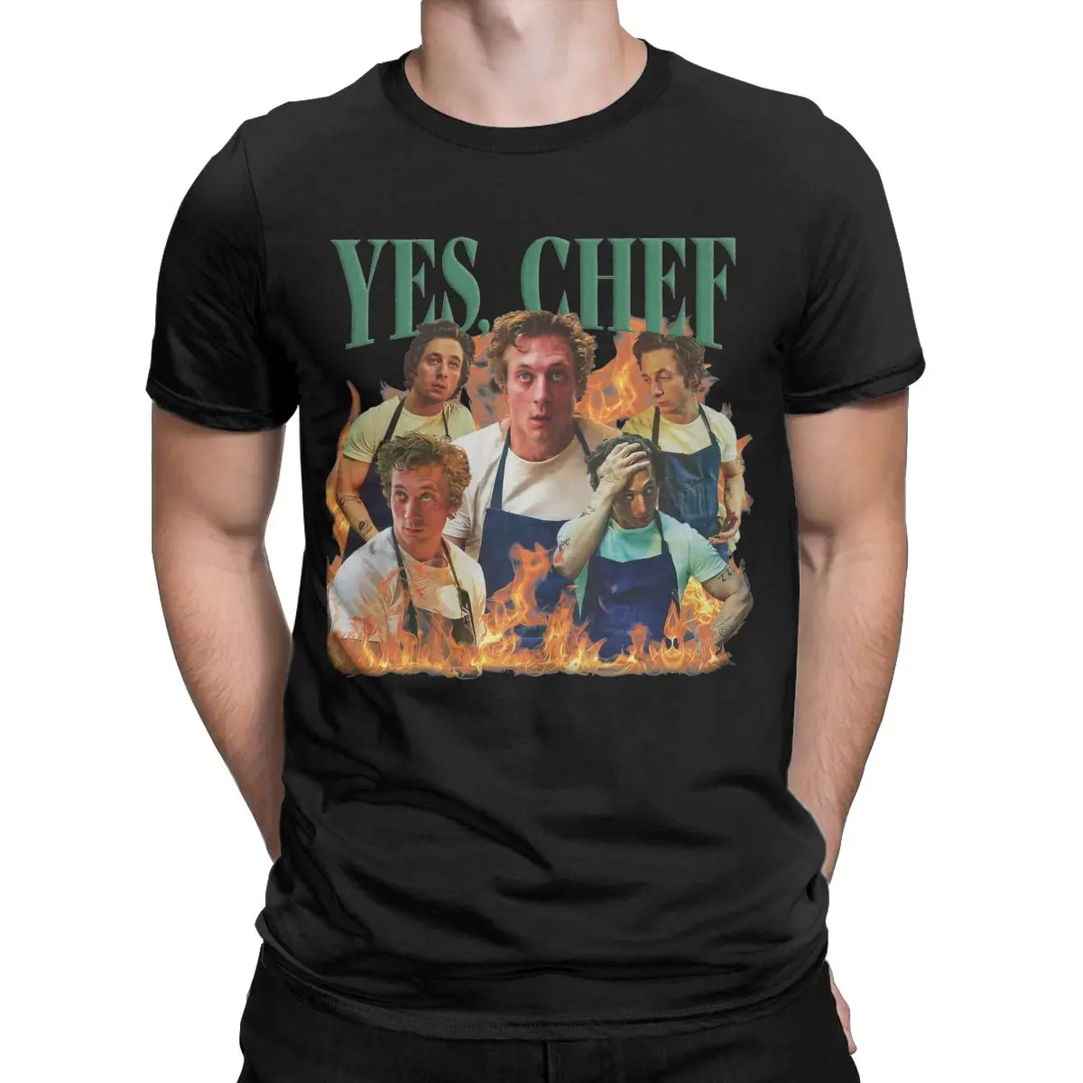 Yes Chef Jeremy Allen White The Bear Tv Show Accessories Shirt Men Women Novelty 100% Cotton Adult Tee