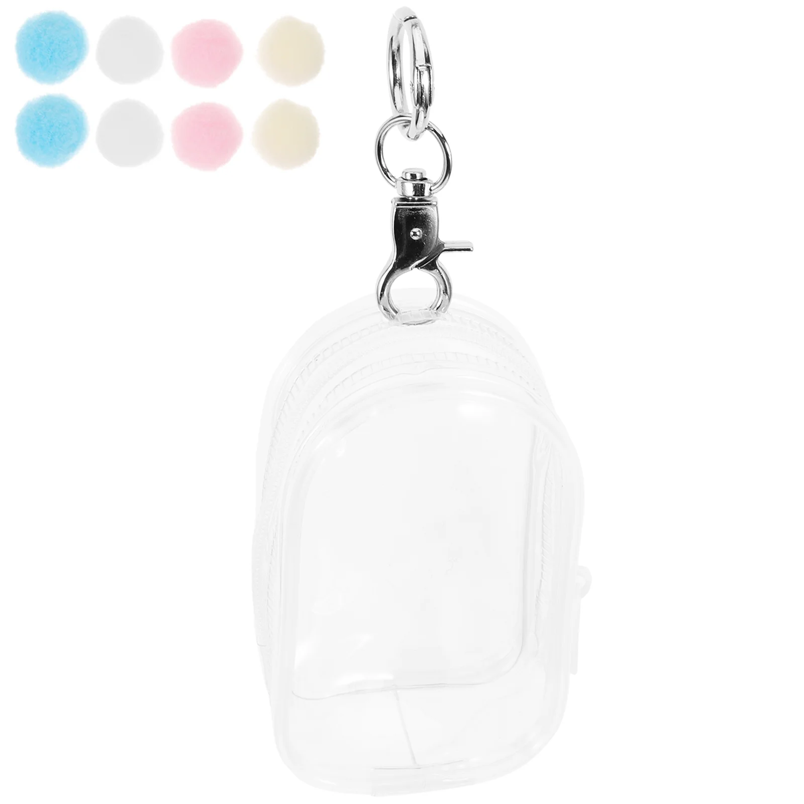 

Key Ring Outing Bag Miss Makeup Display Clip Pouch Pvc Baby Carrier Outdoor Small