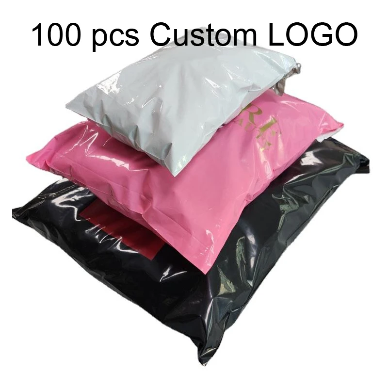 custom mailer with logo black clothing packaging mailing bags courier shipping envelope mailer bag