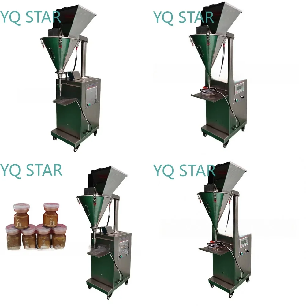 Semi-Automatic Horizontal Bottle Washing Filling Machine for Coffee Powder Packaging Weighing Small Bag Filler Equipment for