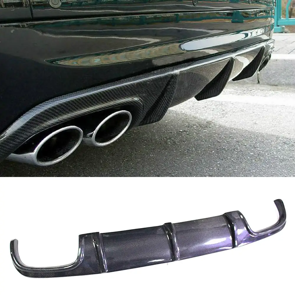 Carbon Fiber Racing Rear Bumper Diffuser Lip Spoiler for Mercedes Benz E-Class W211 E55 E63 AMG Sedan 4-Door 2002 - 2006