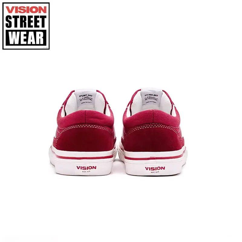 Vision Street Wear scarpe di tela scamosciata basse per uomo e donna scarpe di tela Casual Street Sports Canvas Sneakers da Skate Unisex