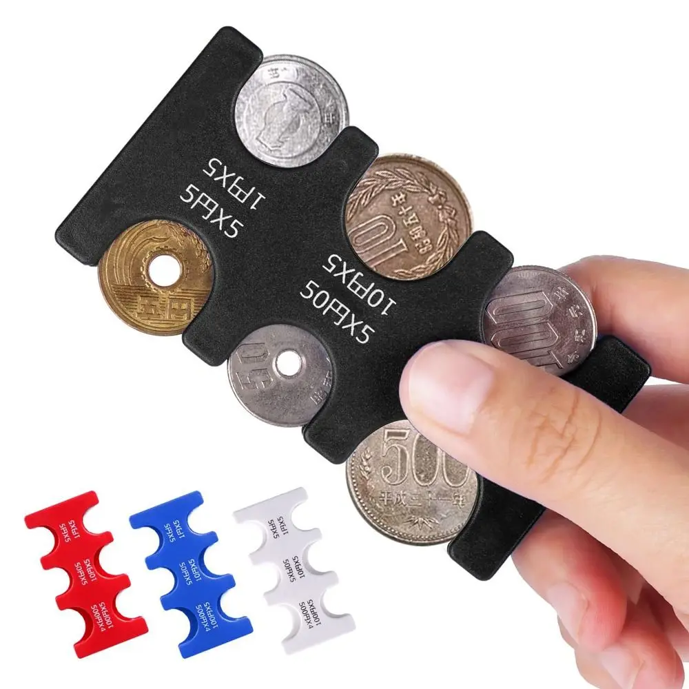 Case Solid Color Coin Box Plastic Letter Purse Wallet Holder Coin Case Coin Dispenser Coin Storage Box Japanese Coin Holder
