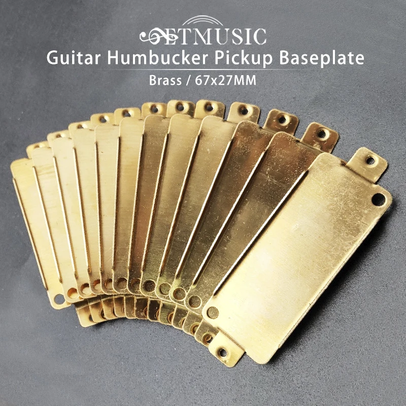 

12Pcs Brass Electric Guitar Mini Humbucker Pickup Baseplate Brass Humbucker Baseplate 67x27mm Pickup Guitar Parts