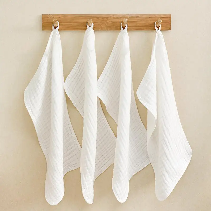 1/3/6pcs Baby Towels Newborn Burping Cloth Large Extra Soft Absorbent Muslin Burp Cloths Cotton Washcloths for Baby Wash Cloth