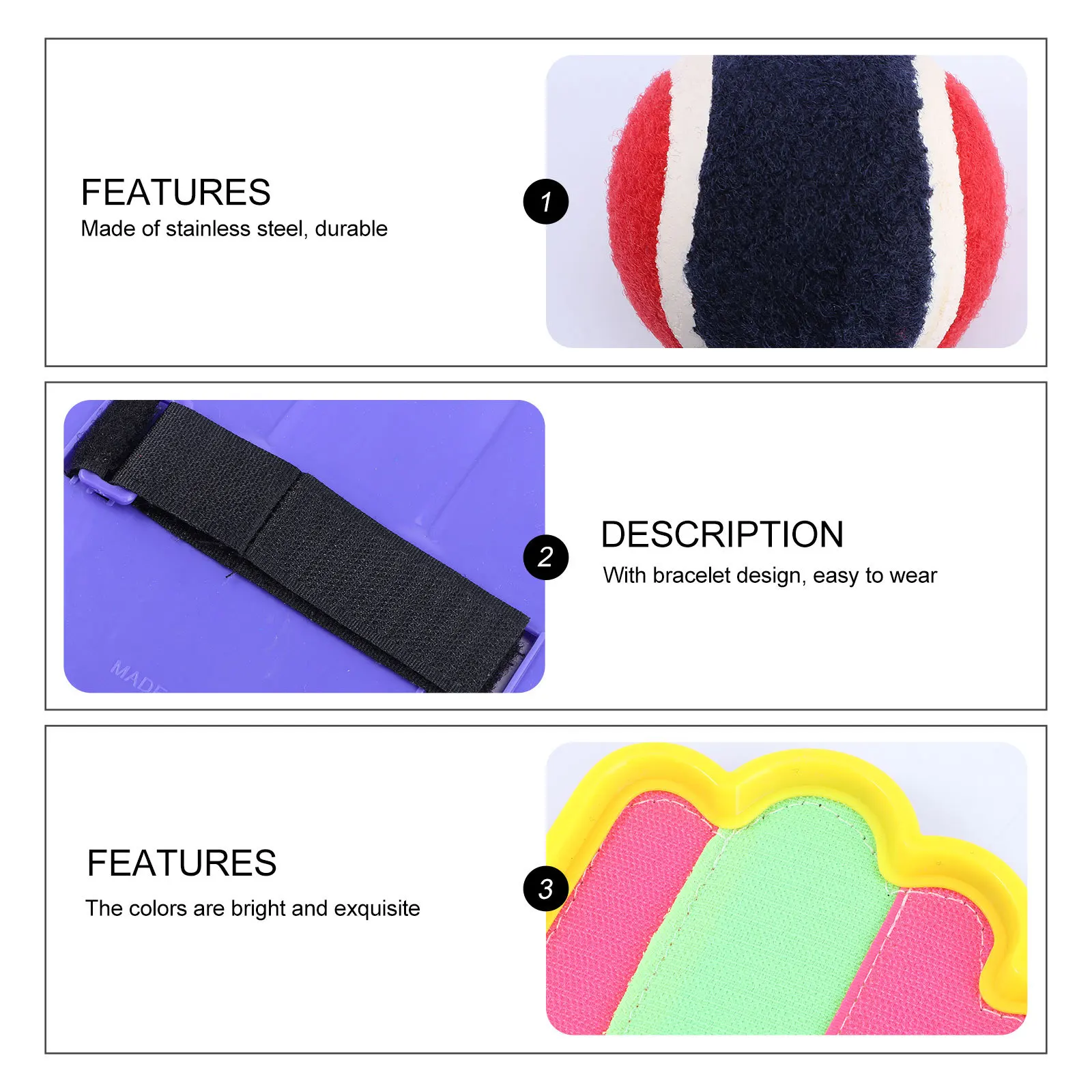 1 Satz 1 Satz Kinder-Saugnapf-Paddelspiel für 2 Spieler im Freien, Familienspaß, Fledermauswurf, Fangen, Sportballspiel, Tennisball