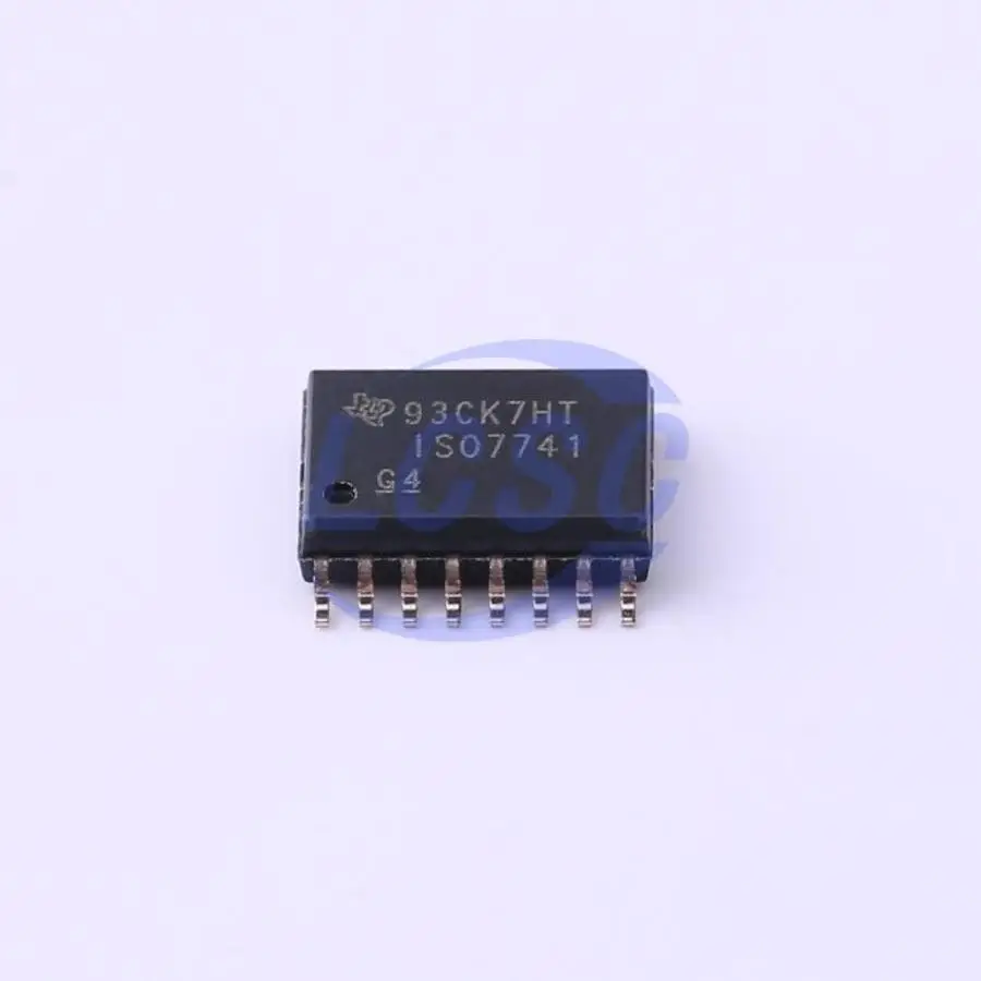 10 قطعة/الوحدة الأصلي ISO7741 EMC عززت للأغراض العامة المعزل الرقمي 5000Vrms 4 قناة 100Mbps CMTI 16-SOIC ISO7741DWR