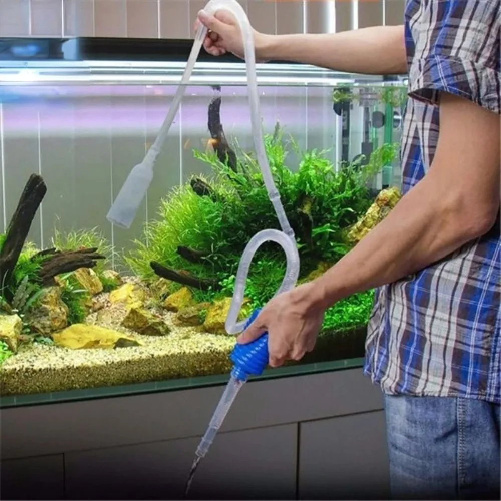 Siphon Fish Tank Syphon Vacuum Sand Washer Filter Accessories Water Change Changer Semi-automatic Fish Tank Cleaner Pump