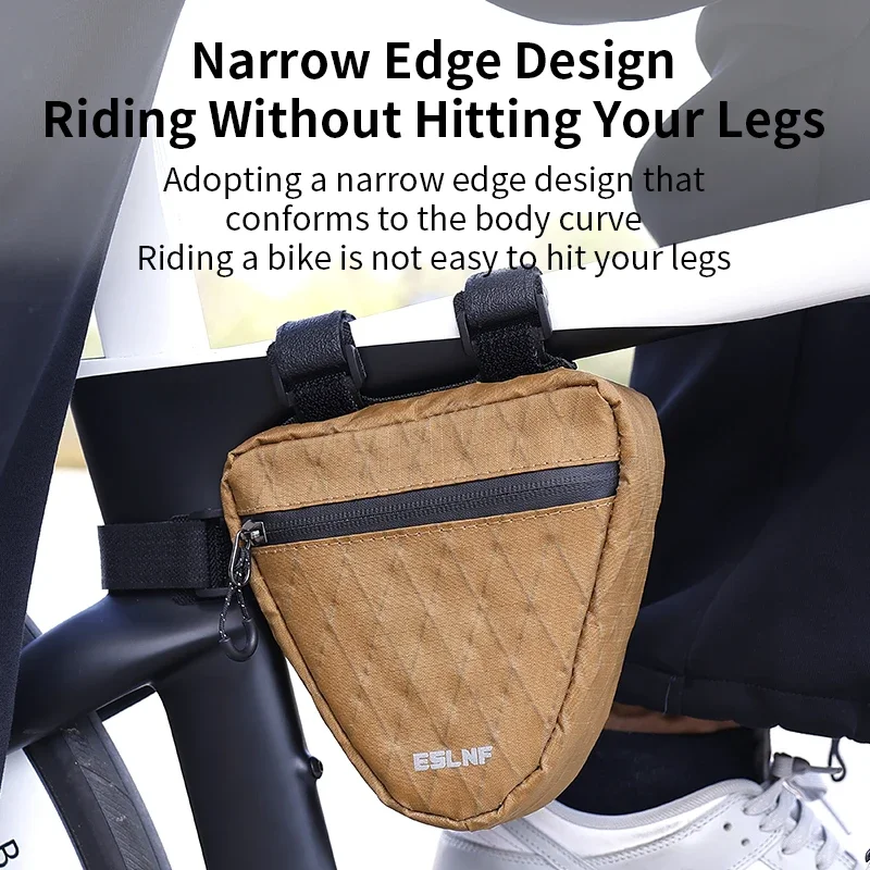 

ESLNF Bike Triangle Frame Pack Small Compact Storage Tool Bag for Road Mountain Bike Bike Storage Triangle Bag Bicycle Bag